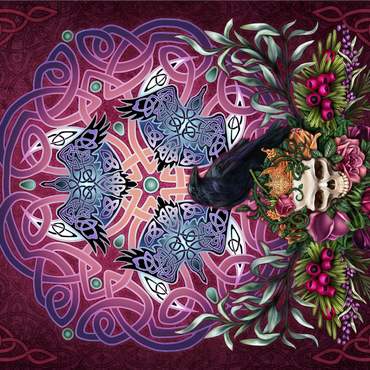 Celtic Morrigan's Raven 1000 Jigsaw Puzzle 3D Modell