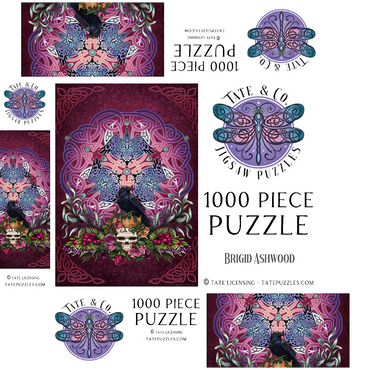 Celtic Morrigan's Raven 1000 Jigsaw Puzzle box 3D Modell