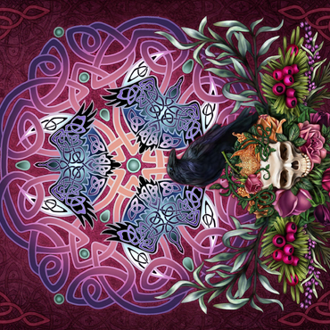 Celtic Morrigan's Raven 500 Jigsaw Puzzle 3D Modell