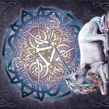 Celtic Unicorn 1000 Jigsaw Puzzle 3D Modell