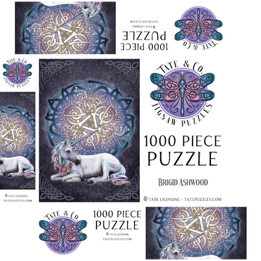 Celtic Unicorn 1000 Jigsaw Puzzle box 3D Modell