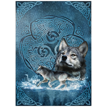 puzzleplate Celtic Wolf 1000 Jigsaw Puzzle