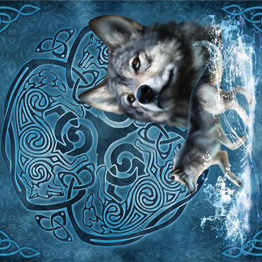 Celtic Wolf 1000 Jigsaw Puzzle 3D Modell