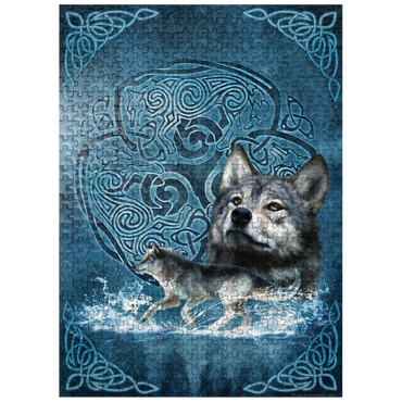 puzzleplate Celtic Wolf 500 Jigsaw Puzzle