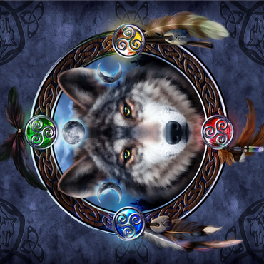 Celtic Wolf Guide 1000 Jigsaw Puzzle 3D Modell