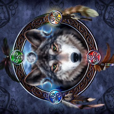 Celtic Wolf Guide 500 Jigsaw Puzzle 3D Modell