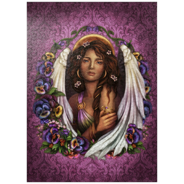 puzzleplate Pansy Angel 1000 Jigsaw Puzzle