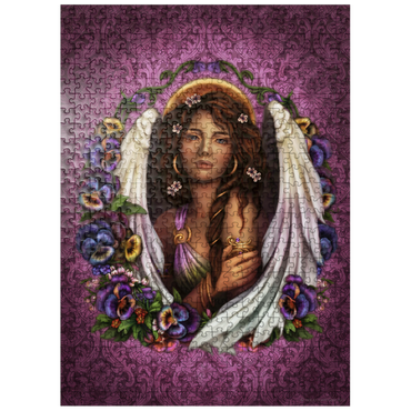 puzzleplate Pansy Angel 500 Jigsaw Puzzle