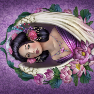 Lotus Angel 1000 Jigsaw Puzzle 3D Modell