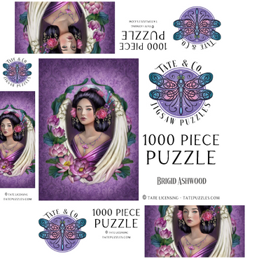 Lotus Angel 1000 Jigsaw Puzzle box 3D Modell