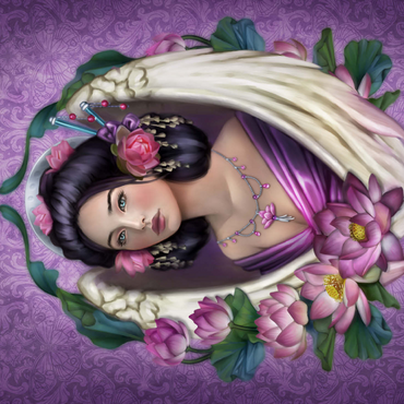 Lotus Angel 500 Jigsaw Puzzle 3D Modell