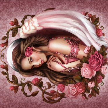 Rose Angel 1000 Jigsaw Puzzle 3D Modell