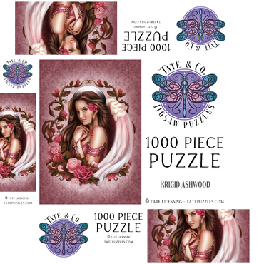 Rose Angel 1000 Jigsaw Puzzle box 3D Modell