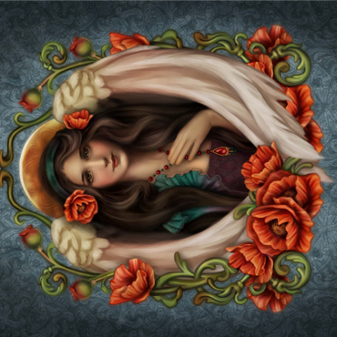 Poppy Angel 1000 Jigsaw Puzzle 3D Modell