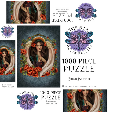 Poppy Angel 1000 Jigsaw Puzzle box 3D Modell
