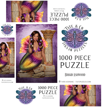 Ancient Ruins Mermaid 1000 Jigsaw Puzzle box 3D Modell