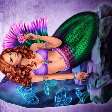 Celtic Stone Mermaid 1000 Jigsaw Puzzle 3D Modell
