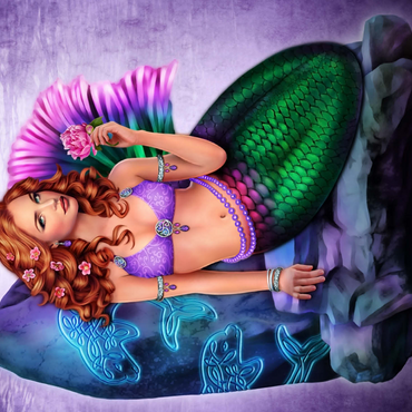 Celtic Stone Mermaid 500 Jigsaw Puzzle 3D Modell