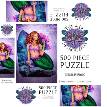 Celtic Stone Mermaid 500 Jigsaw Puzzle box 3D Modell