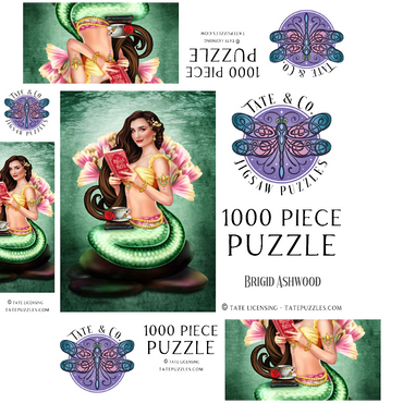 Book Lover Mermaid 1000 Jigsaw Puzzle box 3D Modell