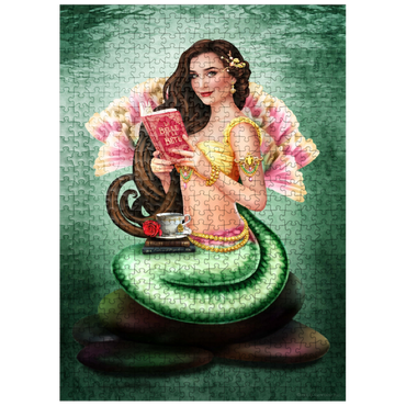 puzzleplate Book Lover Mermaid 500 Jigsaw Puzzle
