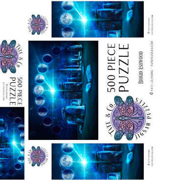 Stonehenge 500 Jigsaw Puzzle box 3D Modell