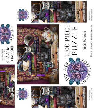 Storytime Cats 1000 Jigsaw Puzzle box 3D Modell