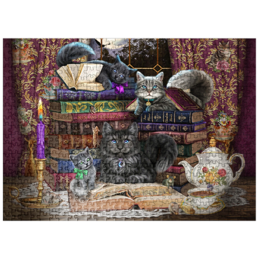 puzzleplate Storytime Cats 500 Jigsaw Puzzle