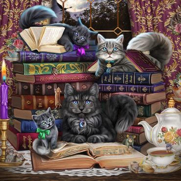 Storytime Cats 500 Jigsaw Puzzle 3D Modell