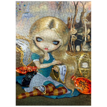 puzzleplate Alice in a Dali Dream 500 Jigsaw Puzzle