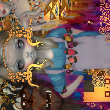 Alice in a Klimt Dream 1000 Jigsaw Puzzle 3D Modell