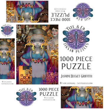 Alice in a Klimt Dream 1000 Jigsaw Puzzle box 3D Modell