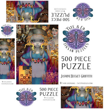 Alice in a Klimt Dream 500 Jigsaw Puzzle box 3D Modell