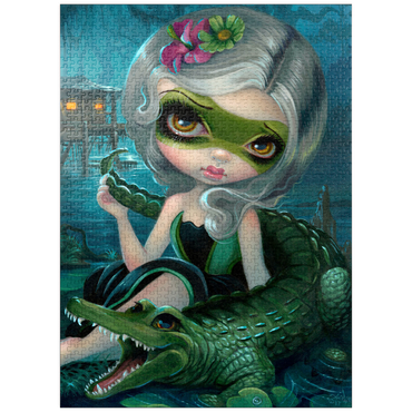 puzzleplate Alligator Girl 1000 Jigsaw Puzzle