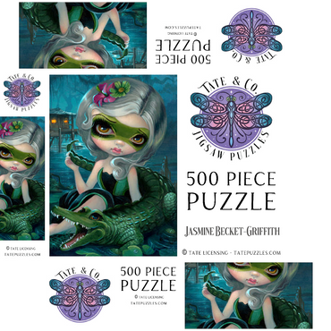 Alligator Girl 500 Jigsaw Puzzle box 3D Modell