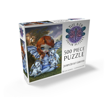 Blue Willow Dragonlings 500 Jigsaw Puzzle box view2