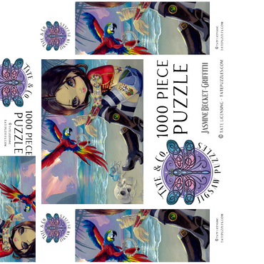 Bootstrap Betsy 1000 Jigsaw Puzzle box 3D Modell