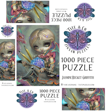 Chasing Dragons 1000 Jigsaw Puzzle box 3D Modell