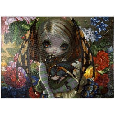 puzzleplate Flower Dragonling 1000 Jigsaw Puzzle