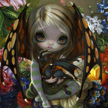 Flower Dragonling 500 Jigsaw Puzzle 3D Modell