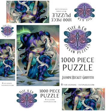 Frost Dragonling 1000 Jigsaw Puzzle box 3D Modell