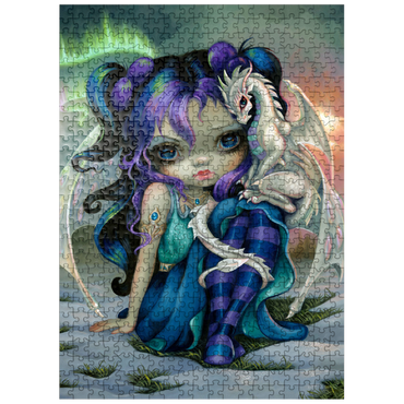 puzzleplate Frost Dragonling 500 Jigsaw Puzzle