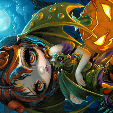 Halloween Dragonling 1000 Jigsaw Puzzle 3D Modell