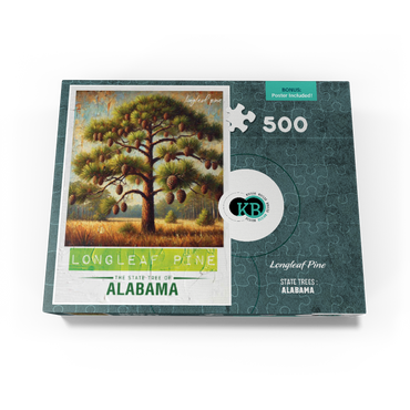 State Trees Series: Alabama, Longleaf Pine 500 Jigsaw Puzzle box view3