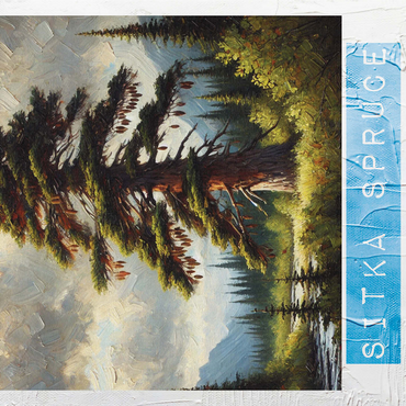 State Trees Series: Alaska, Sitka Spruce 1000 Jigsaw Puzzle 3D Modell