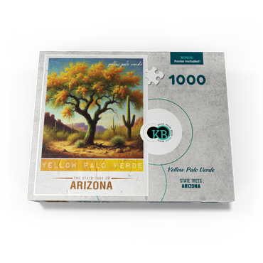 State Trees Series: Arizona, Yellow Palo Verde 1000 Jigsaw Puzzle box view3