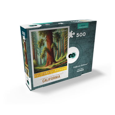 State Trees Series: California, California Redwood 500 Jigsaw Puzzle box view2