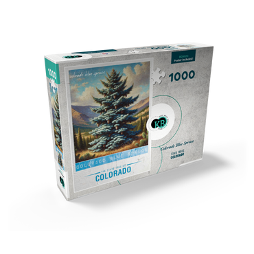 State Trees Series: Colorado, Colorado Blue Spruce 1000 Jigsaw Puzzle box view2
