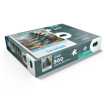 State Trees Series: Colorado, Colorado Blue Spruce 500 Jigsaw Puzzle box view1