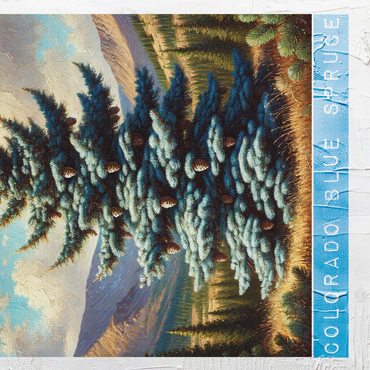 State Trees Series: Colorado, Colorado Blue Spruce 500 Jigsaw Puzzle 3D Modell